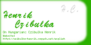 henrik czibulka business card
